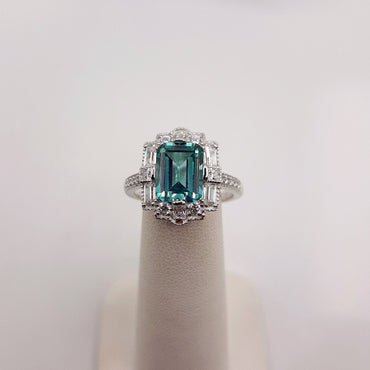 Sterling Silver and Platinum Bonded Lafonn Ring