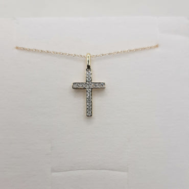 10kt Yellow Gold Cross Necklace