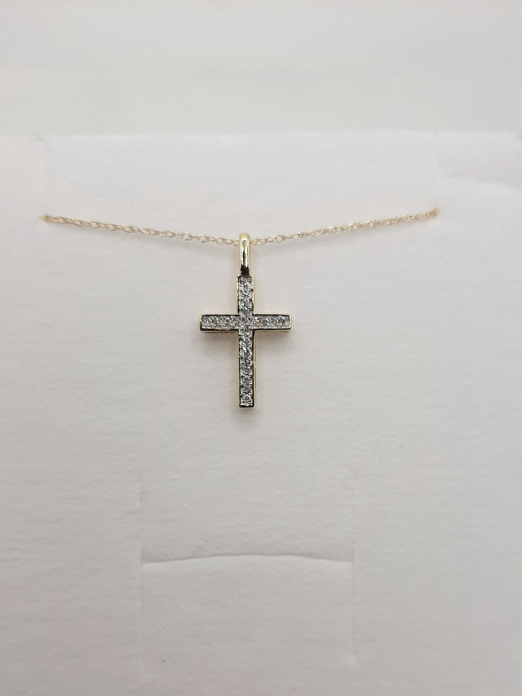 10kt Yellow Gold Cross Necklace