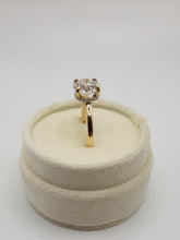 Load image into Gallery viewer, 14kt Yellow Gold 2.55 Carat Round Lab Grown Diamond with Hidden Halo
