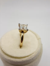 Load image into Gallery viewer, 14kt Yellow Gold Four Prong 2.0 carat Princess Cut Lab Grown Diamond
