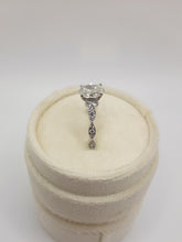 Load image into Gallery viewer, 14 kt white gold oval diamond engagement ring
