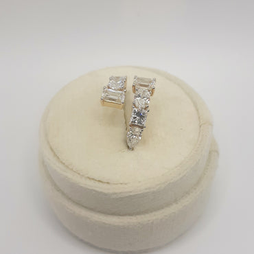 14kt yellow gold fashion bypass ring