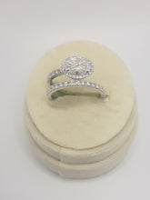 Load image into Gallery viewer, 14kt white gold oval diamond engagement ring
