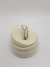 Load image into Gallery viewer, 14kt white gold oval diamond engagement ring
