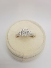 Load image into Gallery viewer, 14kt yellow gold diamond three stone ring
