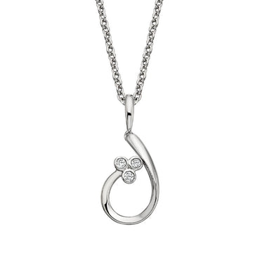 Diamond Trefoil Pendant