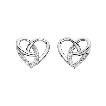 Diamond Heart Earrings