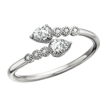 Pear Bypass Ring .26TW