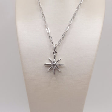 Sterling Silver Starburst Pendant