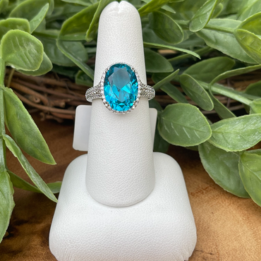 Paraiba Tourmaline Gemstone Ring