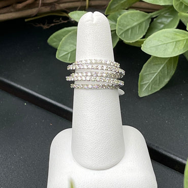 White Gold and Diamond Fashion Ring