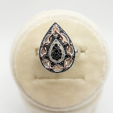Sterling Silver Pear Shape Ring