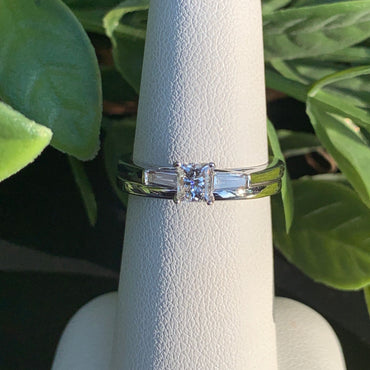 Princess Cut Diamond, Two Piece Set Rings