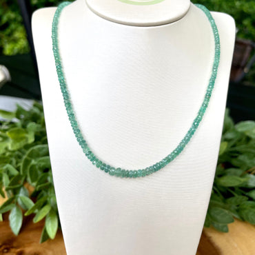 Zambian Emerald Bead Necklace