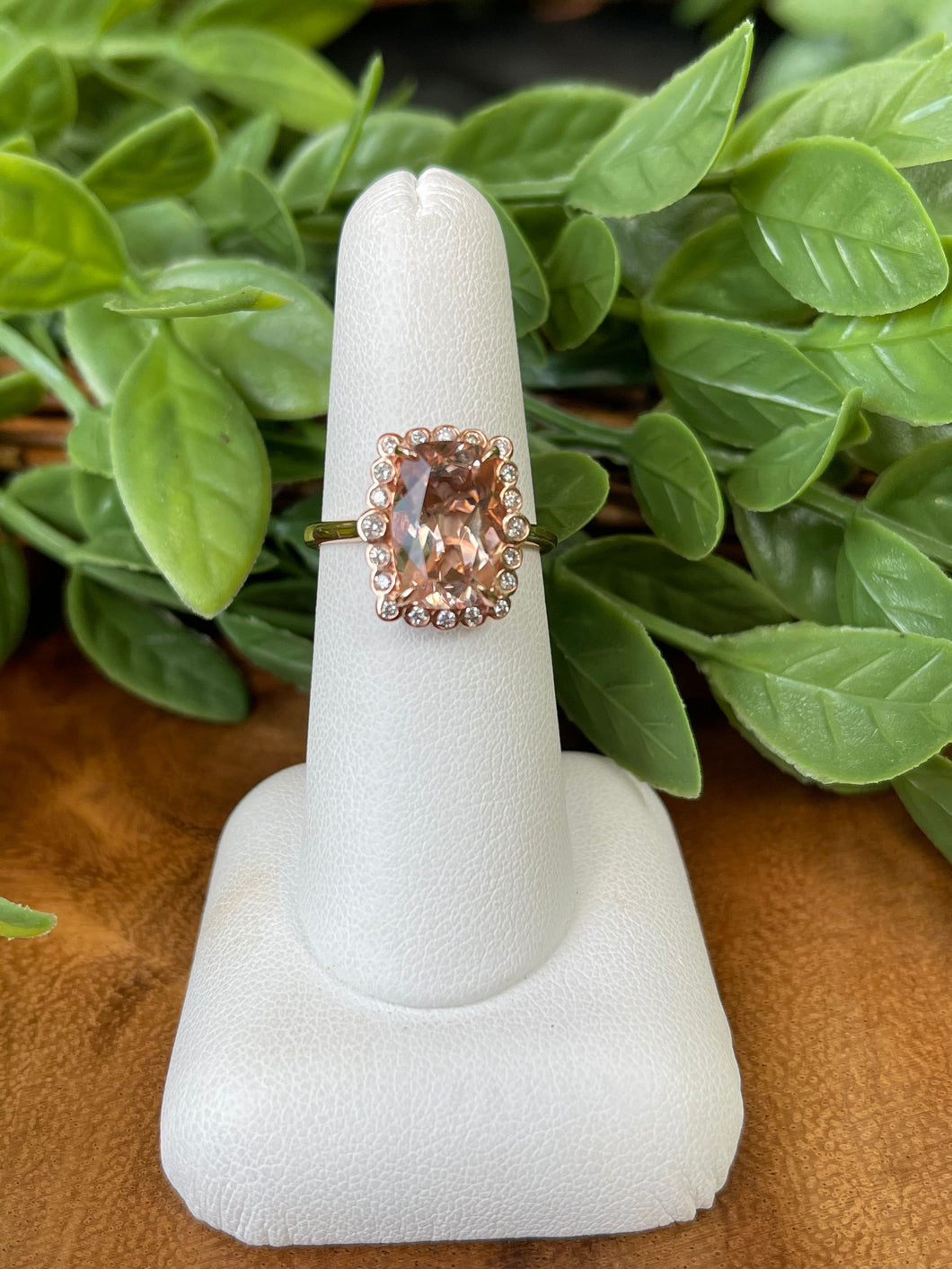 14kt RG and Morganite Ring