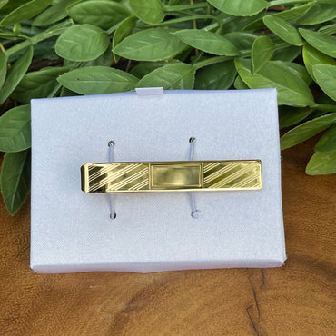 Engravable Gold Plated Tie Bar