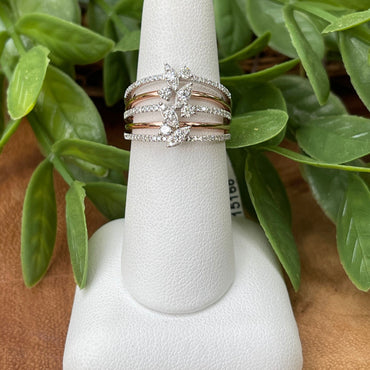 14kt Rose and White Gold Combination Ring